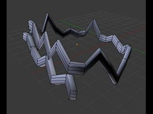 zigzag ring 3D Model