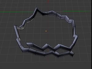 zigzag ring Model 3D