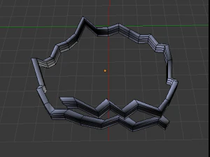 zigzag ring 3D Model