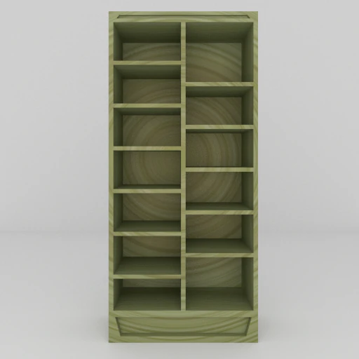 simple bookcase 3D Model .c4d .max .obj .3ds .fbx .stl .blend