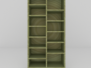 simple bookcase Model 3D
