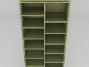 simple bookcase 3D-Modell