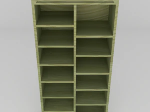 simple bookcase 3D Model