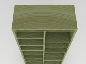 simple bookcase 3D-Modell