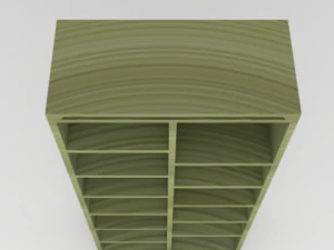 simple bookcase 3D Model