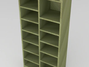 simple bookcase 3D Model