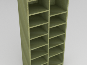 simple bookcase 3D-Modell