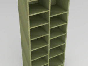 simple bookcase 3D Model