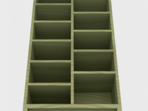 simple bookcase 3D-Modell