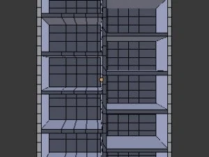simple bookcase 3D Model