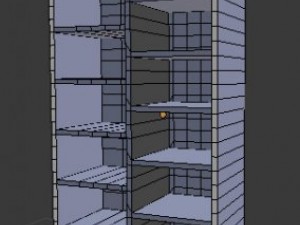 simple bookcase 3D-Modell