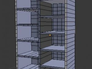 simple bookcase 3D Model