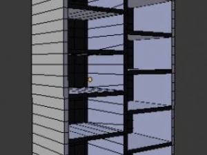 simple bookcase 3D Model