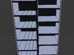 simple bookcase 3D Model