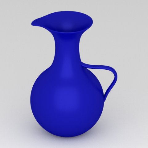 blue water pitcher 3D-Modell .c4d .max .obj .3ds .fbx .stl .blend 
