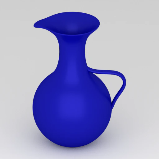 blue water pitcher 3D Model .c4d .max .obj .3ds .fbx .stl .blend