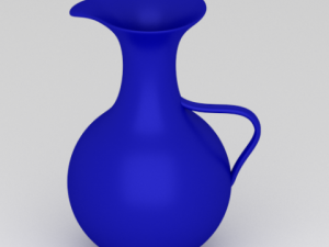 blue water pitcher Model 3D