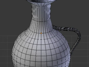 blue water pitcher 3D Model