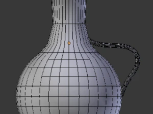 blue water pitcher 3D Model