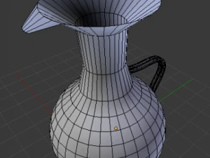blue water pitcher 3D Model