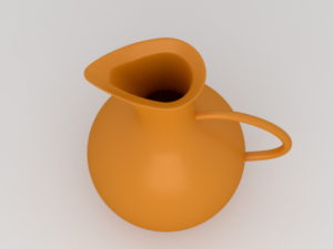 orange water pitcher 3D 모델