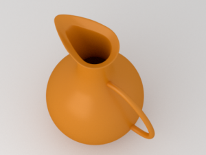 orange water pitcher 3D 모델