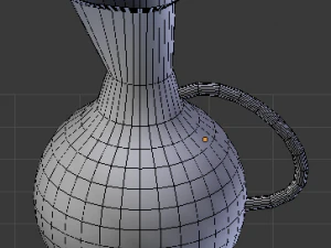 orange water pitcher 3D Model