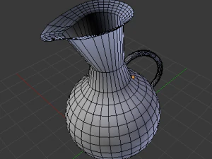 orange water pitcher 3D Model