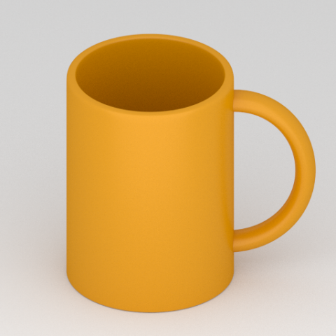 simple mug Model 3D .c4d .max .obj .3ds .fbx .stl .blend 