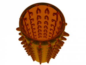 vase with spikes 3D Модель