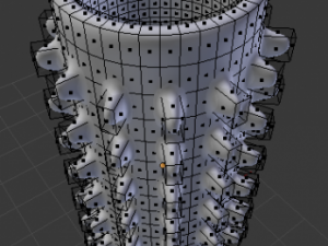 vase with spikes 3D Модель