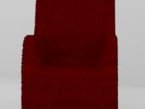 red armchair 3D Model