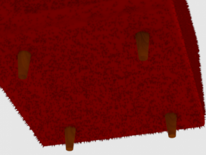 red armchair Modello 3D