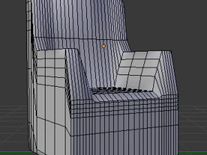 red armchair 3D Model
