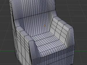 red armchair 3D Model