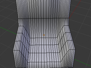 red armchair Modello 3D