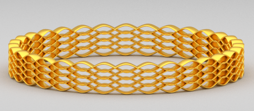 golden bracelet Model 3D .c4d .max .obj .3ds .fbx .stl .blend 