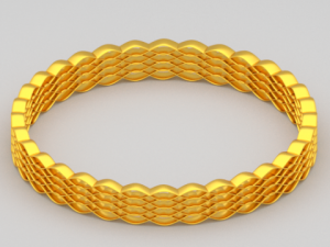 golden bracelet Model 3D