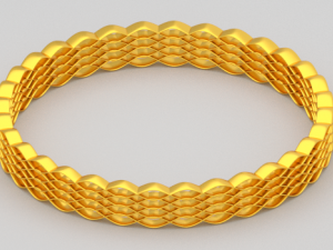 golden bracelet Model 3D
