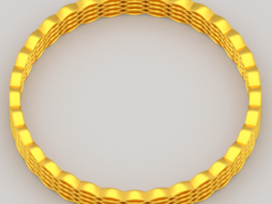 golden bracelet Model 3D