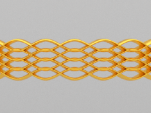 golden bracelet Model 3D