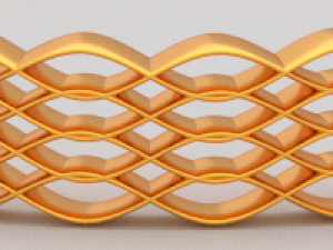 golden bracelet Model 3D