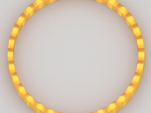 golden bracelet Model 3D