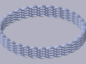 golden bracelet Model 3D