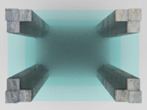 nowoczesny st&oacute;ł 1 Model 3D