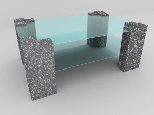 nowoczesny st&oacute;ł 1 Model 3D