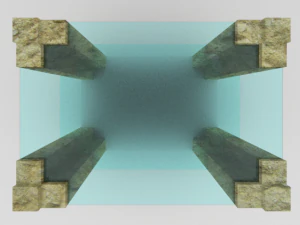 nowoczesny st&oacute;ł 1 Model 3D