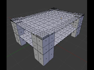 nowoczesny st&oacute;ł 1 Model 3D