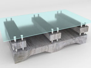 modern table 2 3D Model