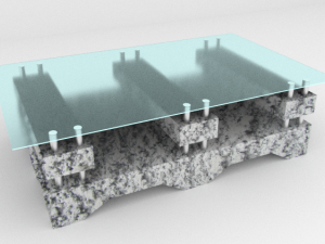 modern table 2 Model 3D